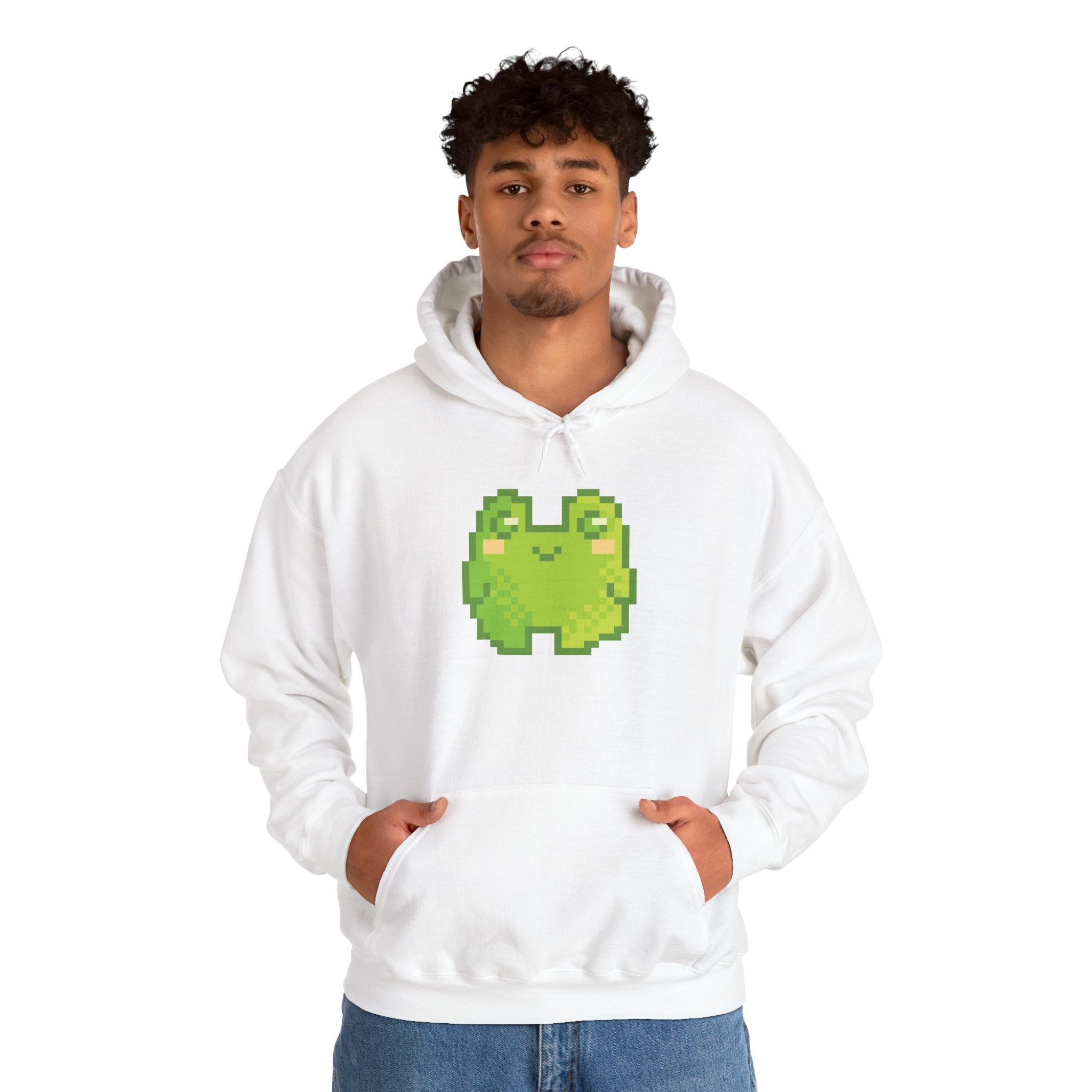 Pixel Frog Hoodie — Cute Retro 8‑Bit Style Sweatshirt