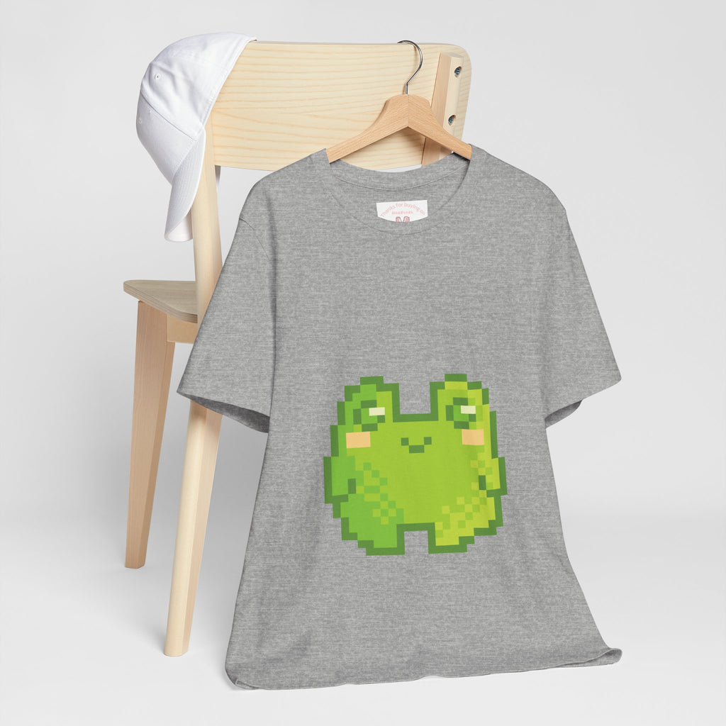 Pixel Frog Tee — Cute Retro 8-Bit Frog Graphic T-Shirt