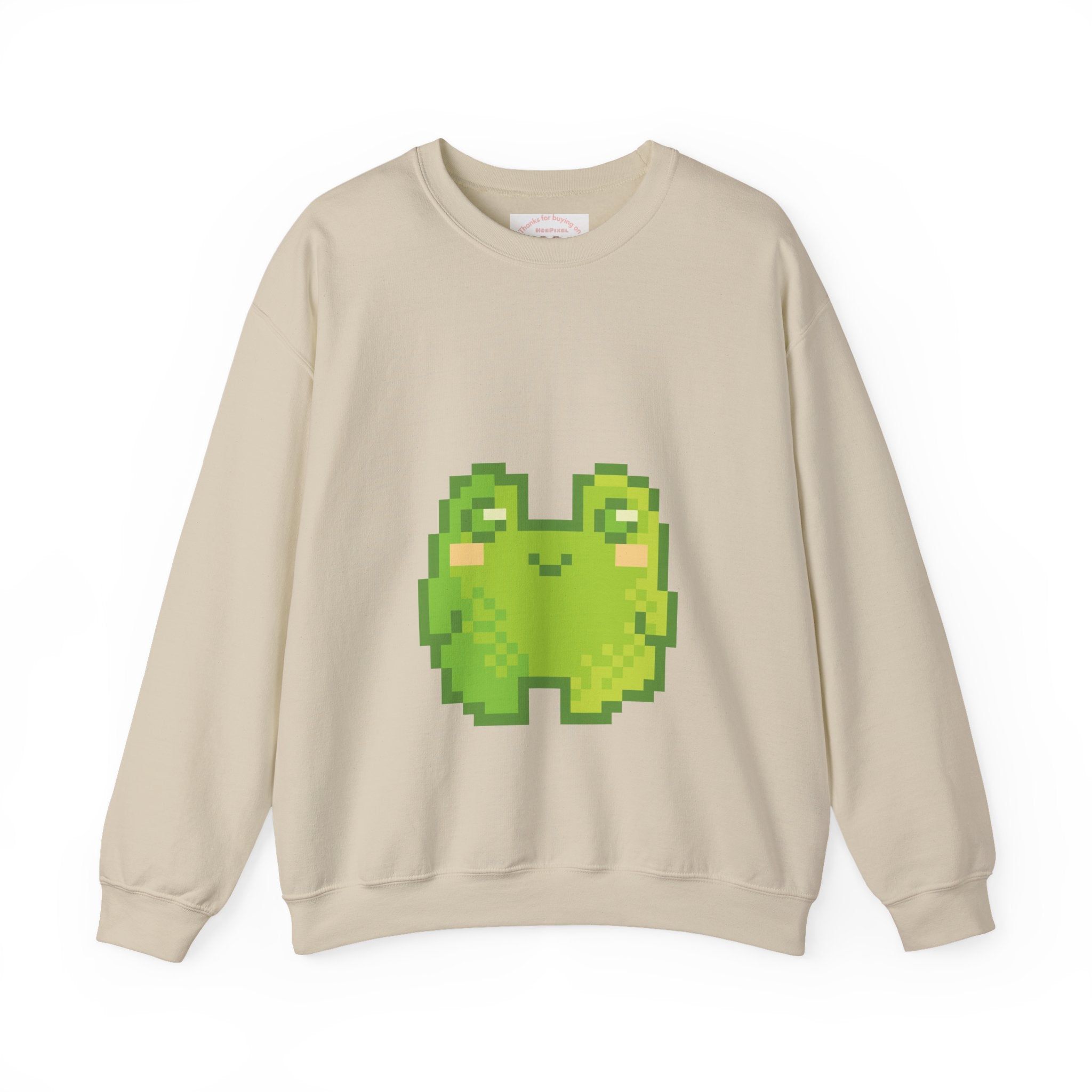 Pixel Frog Sweatshirt — Cute Retro 8‑Bit Frog Crewneck