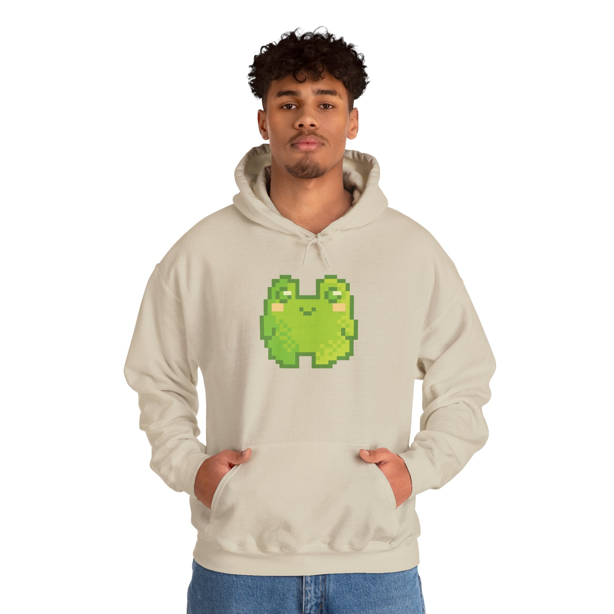 Pixel Frog Hoodie — Cute Retro 8‑Bit Style Sweatshirt