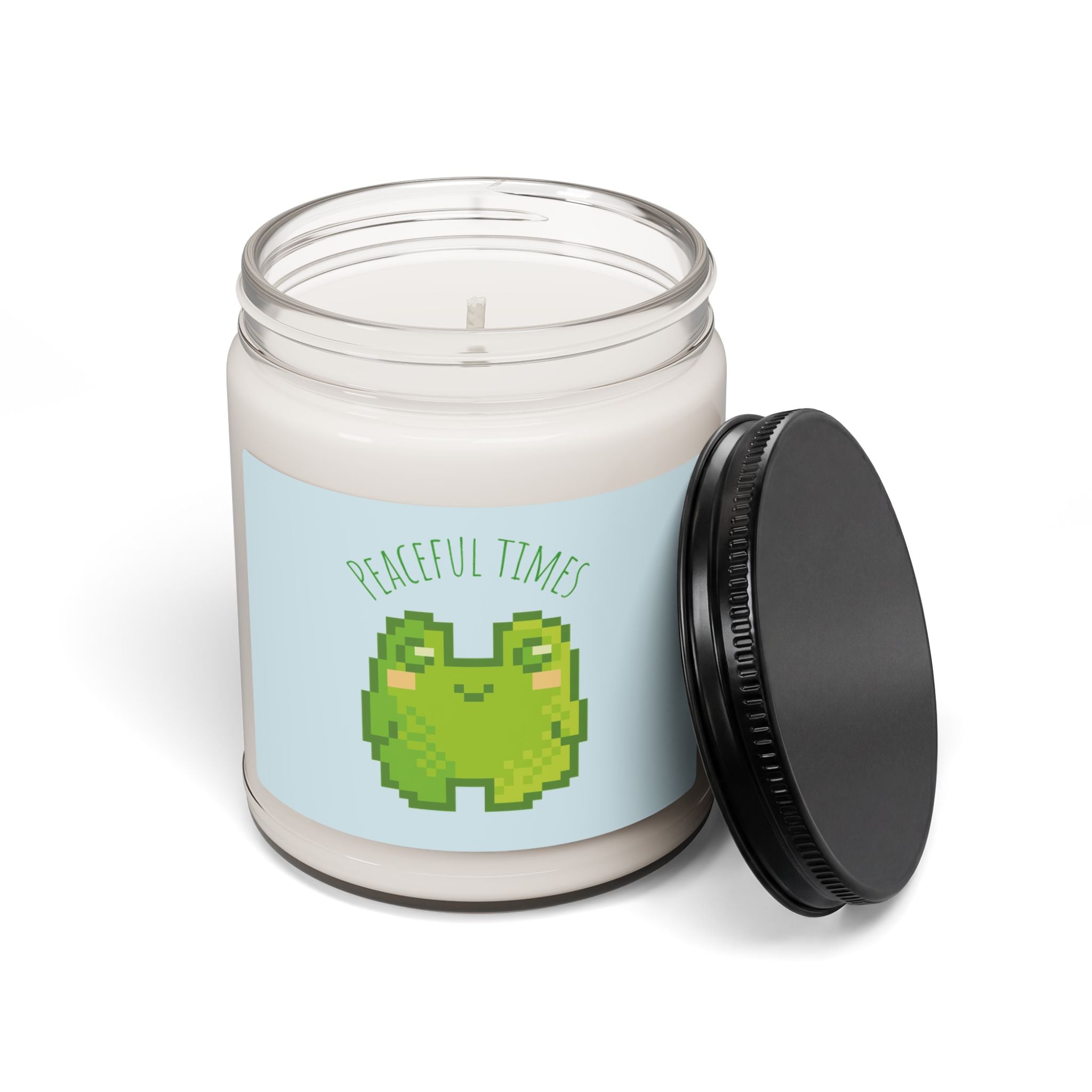 Peaceful Times Frog Soy Candle — 9oz Scented Jar