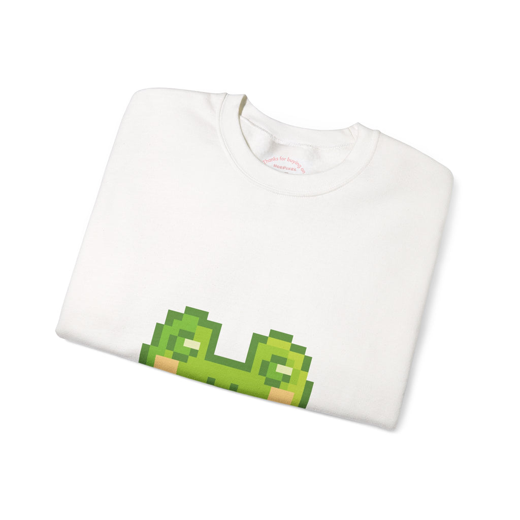 Pixel Frog Sweatshirt — Cute Retro 8‑Bit Frog Crewneck