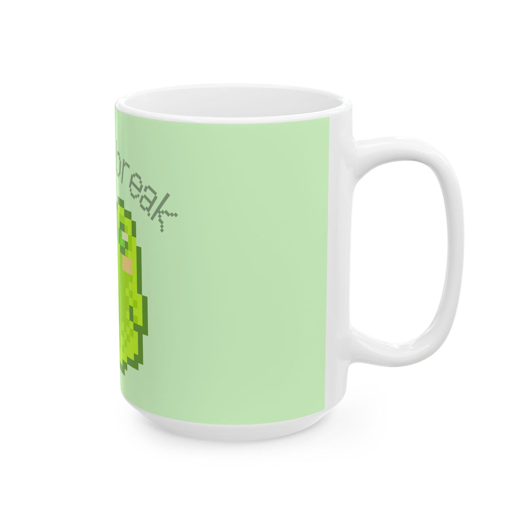 Pixel Frog Coffee Break Mug — Cute Retro Gaming Ceramic Coffee Cup (11oz, 15oz)