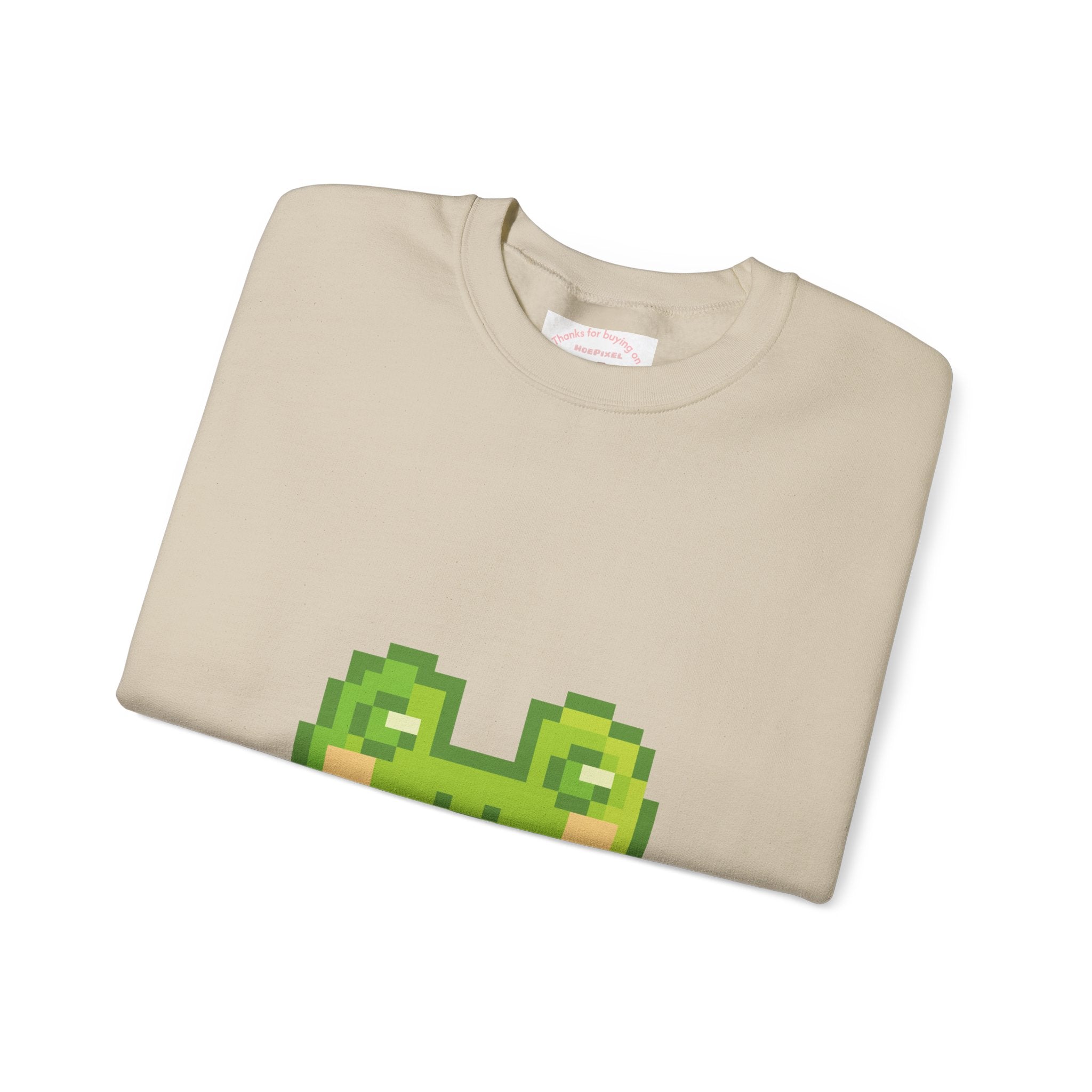 Pixel Frog Sweatshirt — Cute Retro 8‑Bit Frog Crewneck