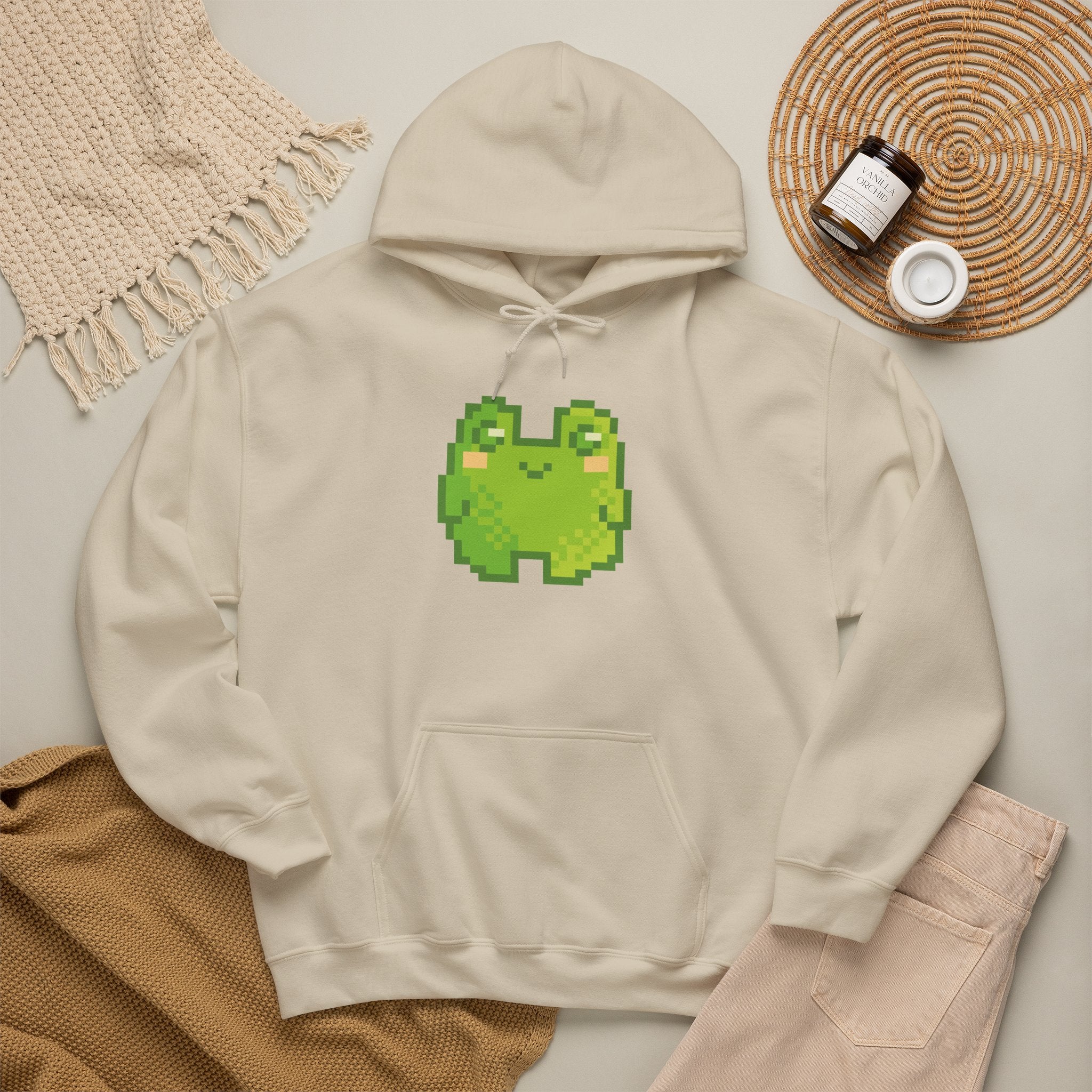 Pixel Frog Hoodie — Cute Retro 8‑Bit Style Sweatshirt