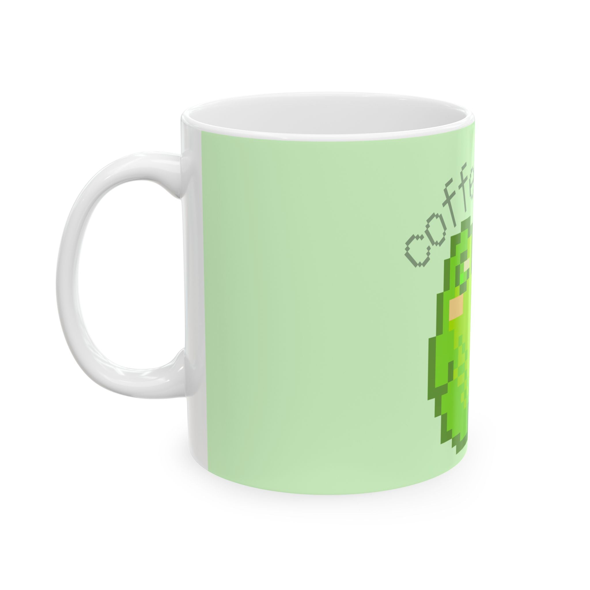 Pixel Frog Coffee Break Mug — Cute Retro Gaming Ceramic Coffee Cup (11oz, 15oz)
